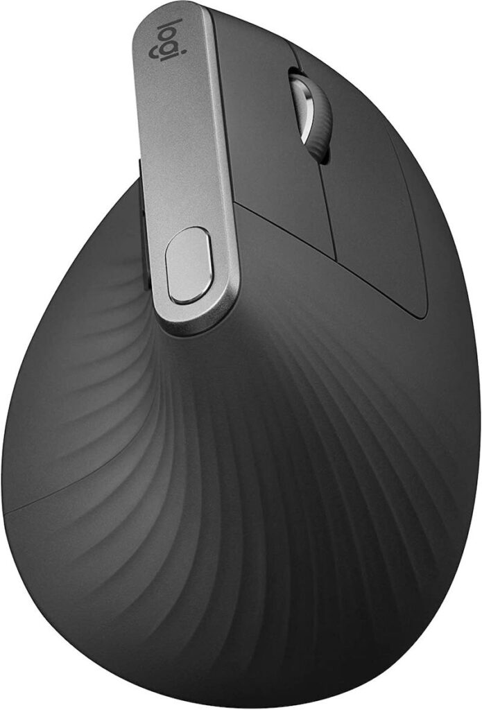 A great Bluetooth mouse for bookkeepers who value ergonomics, the Logitech MX Vertical.